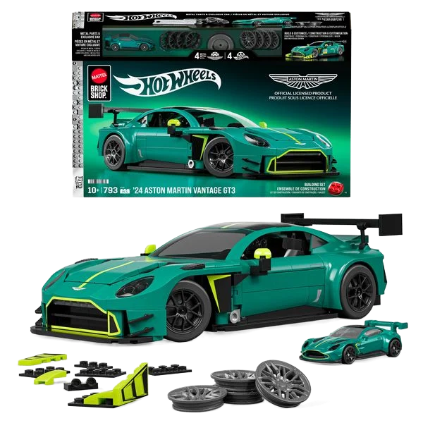 Mattel Brick Shop - Hot Wheels Elite Series - '24 Aston Martin Vantage Gt3 (1:16)