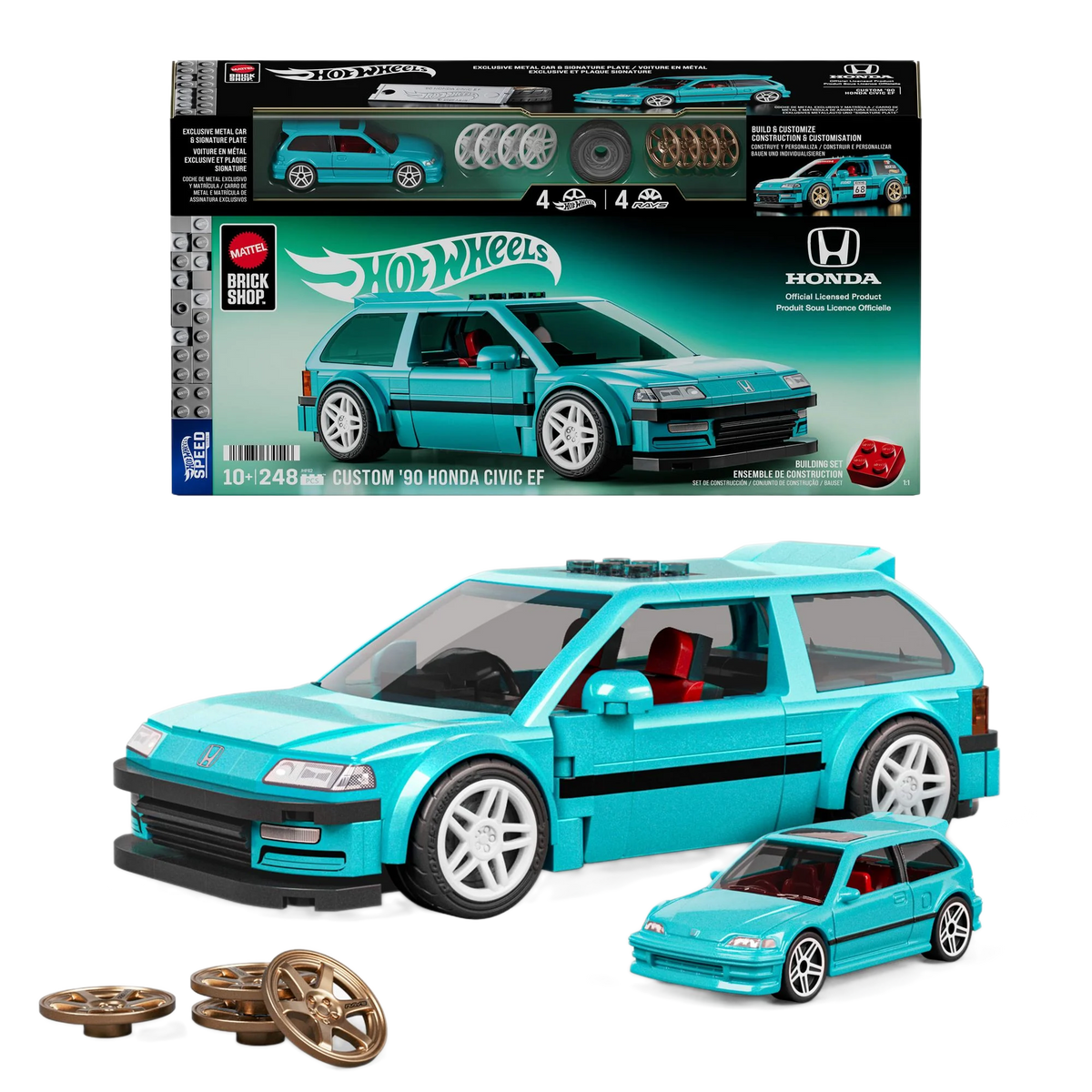 Mattel Brick Shop - Hot Wheels – Custom '90 Honda Civic EF (1:32)