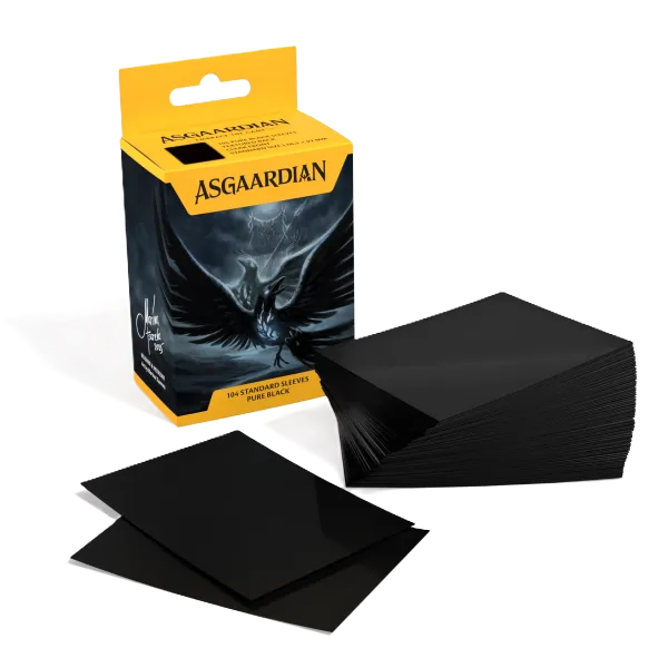 Asgaardian Sleeves | Pure Black | 104 Standard Sleeves