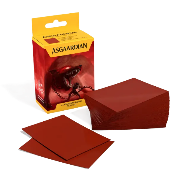 Asgaardian Sleeves | Fiery Red | 104 Standard Sleeves