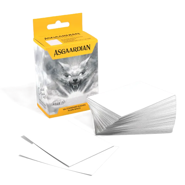 Asgaardian Sleeves | Plain White | 104 Standard Sleeves