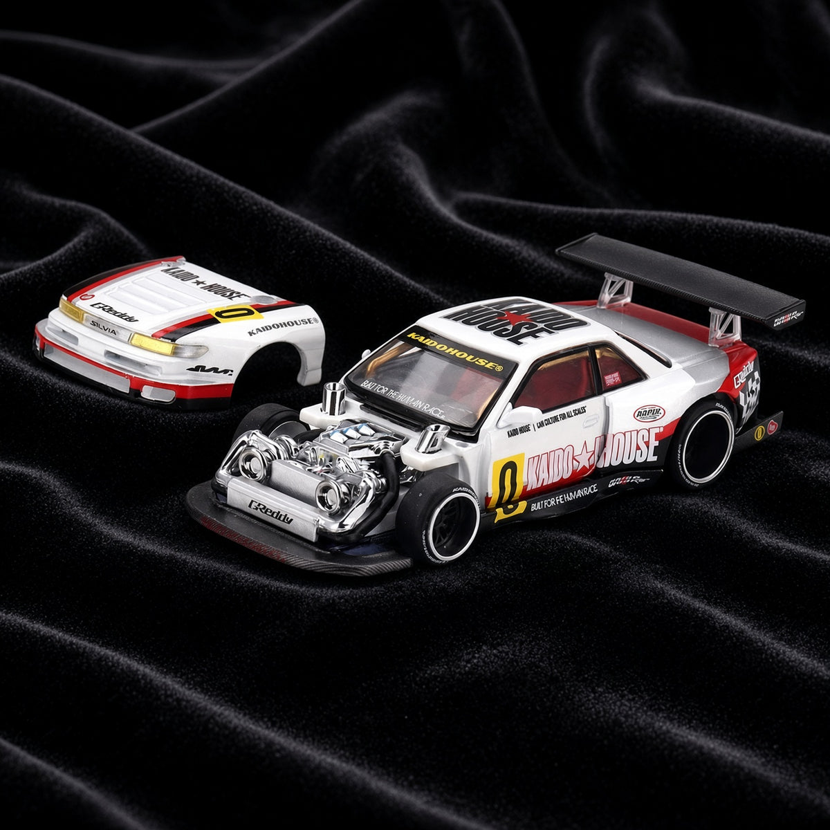 Mini GT – Nissan Silvia (S13) 1991 Circuit Spec N 0 V1 Coupe – White (1:64)
