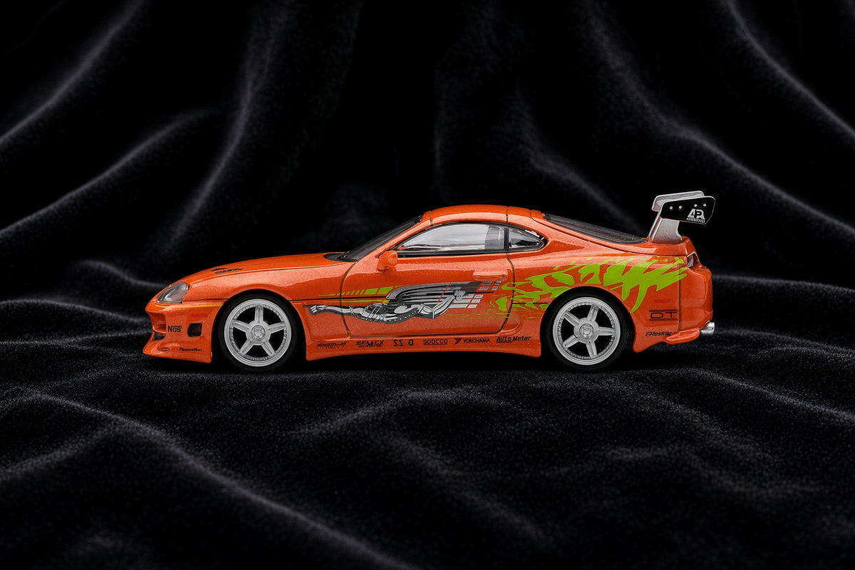 Mini GT – Toyota Supra MKIV 1995 – Brian's Fast & Furious Edition – Orange (1:64)