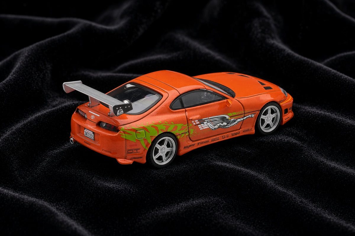 Mini GT – Toyota Supra MKIV 1995 – Brian's Fast & Furious Edition – Orange (1:64)