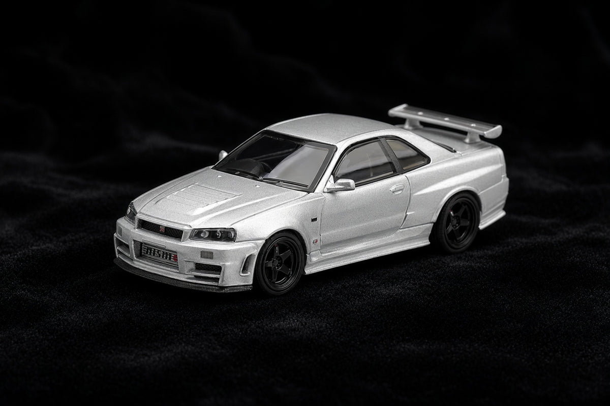 Mini GT –  Nissan Skyline GT-R (R34) 1999 Z-Tune – Z-Tune Silver (1:64)