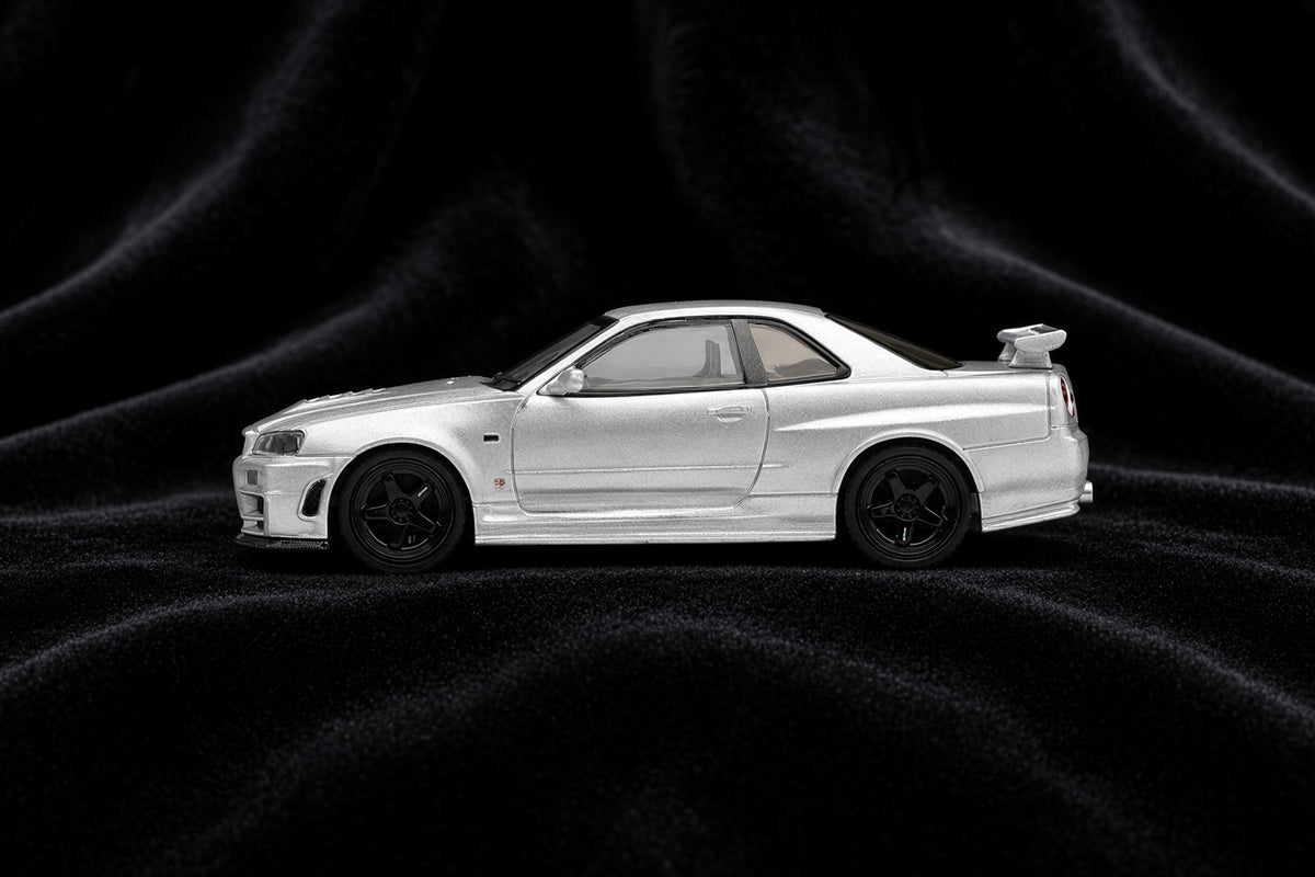 Mini GT –  Nissan Skyline GT-R (R34) 1999 Z-Tune – Z-Tune Silver (1:64)