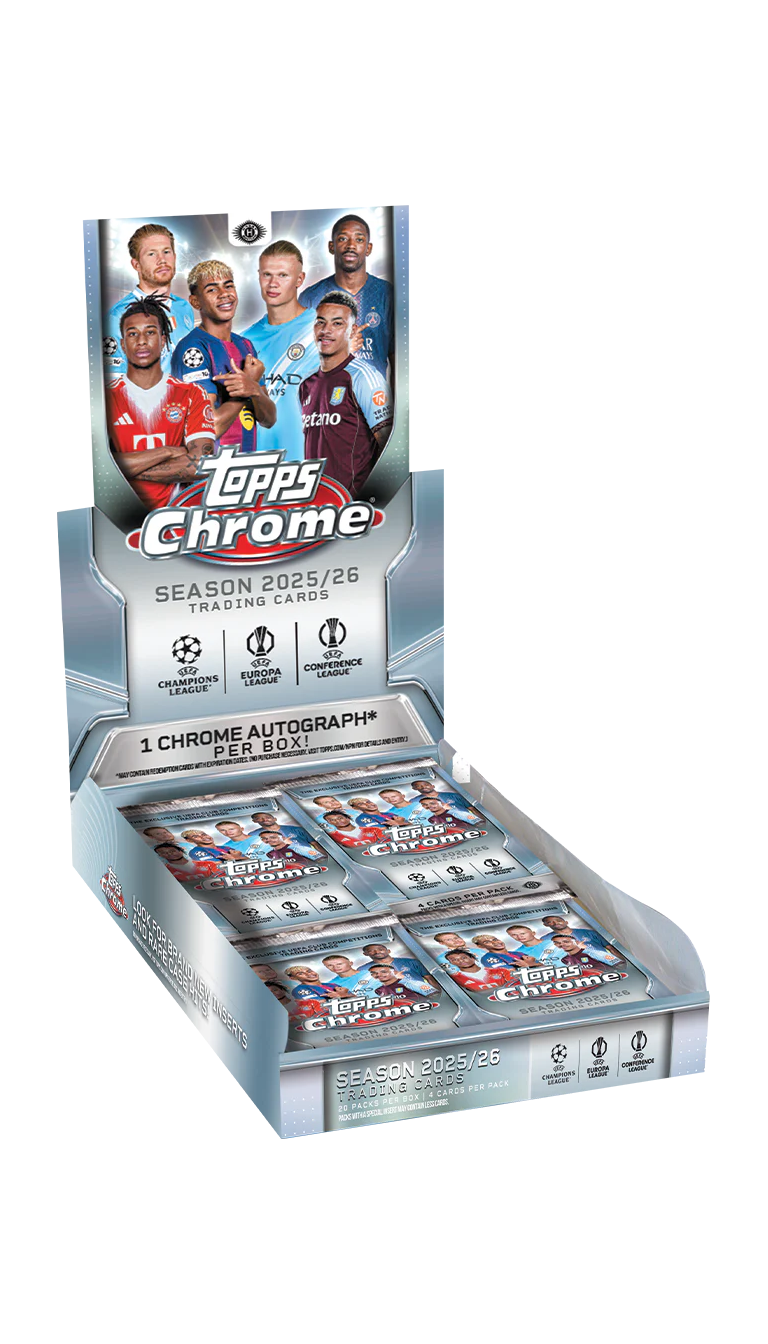 2025/26 Topps Chrome UEFA Club Competitions Hobby Box