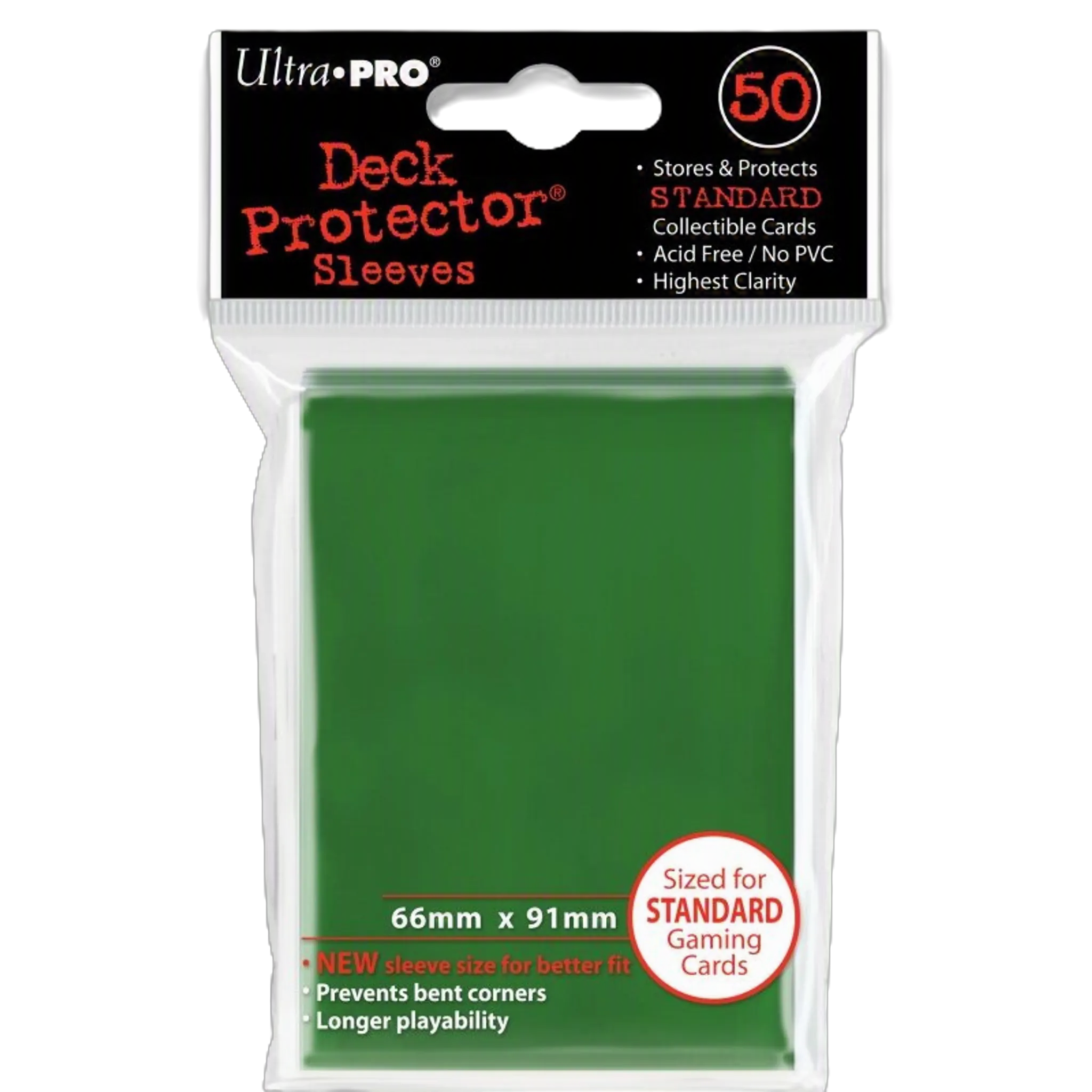 UltraPro Deck Protector - Standard Green - 50 Stück