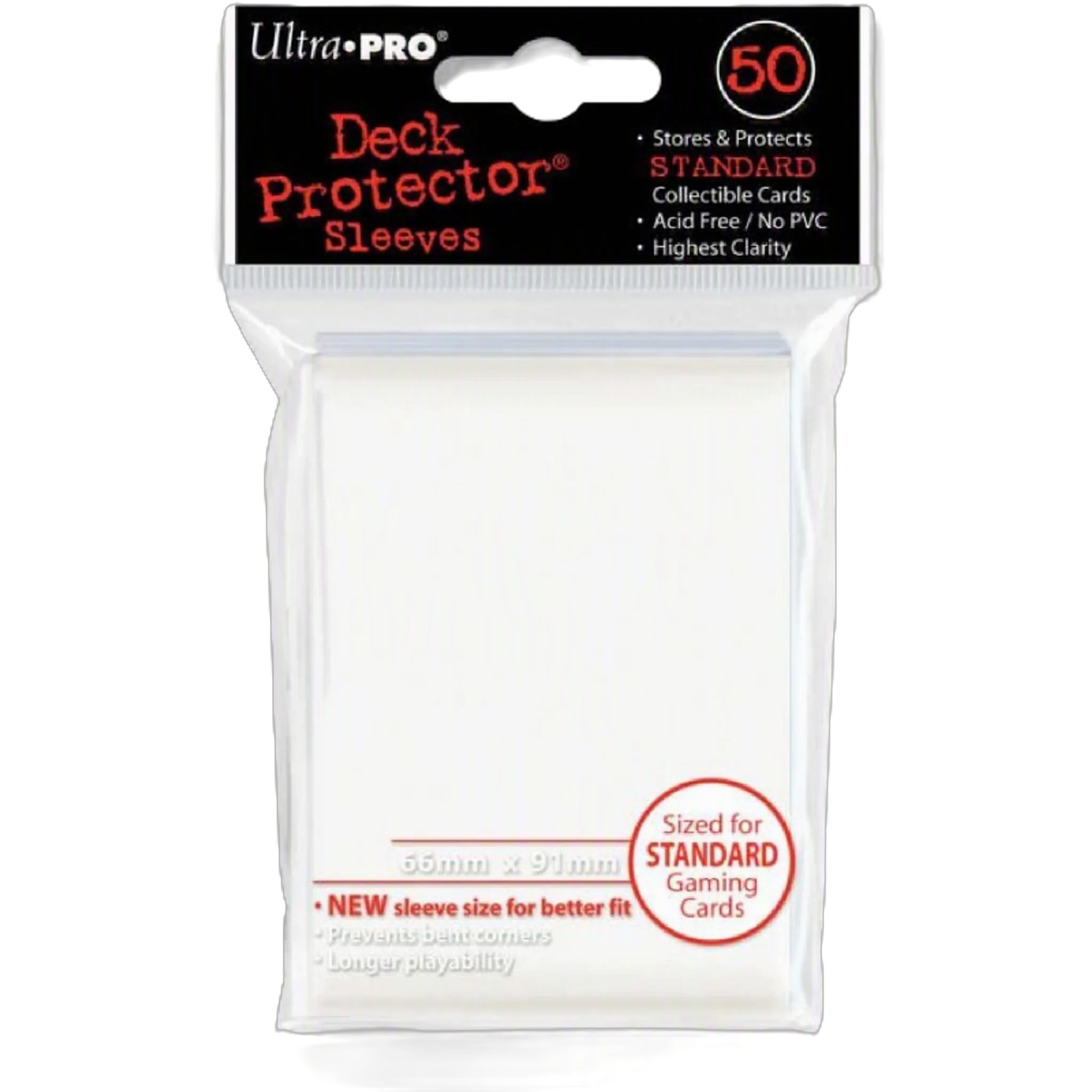 UltraPro Deck Protector - Standard White - 50 Stück